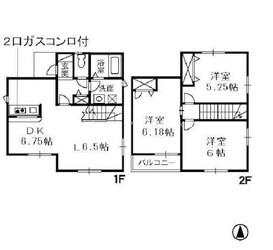 サンハウスの物件間取画像